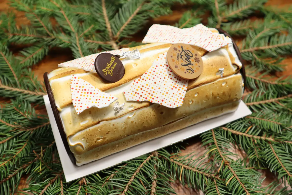 Bûche glacée de Noël passion Bourgoin-Jallieu